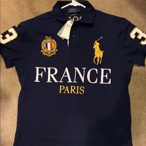 Polo Ralph Lauren navy blue France/Paris polo
